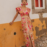 Bohemian Floral Maxi Dress