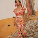 Bohemian Floral Maxi Dress