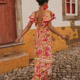 Bohemian Floral Maxi Dress