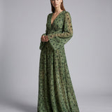 Floral Long Sleeve Maxi Dress