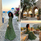 Floral Long Sleeve Maxi Dress