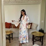 Floral Kimono Maxi Dress