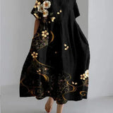 Floral Oversized Midi Dress