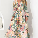 Floral Wrap Maxi Dress