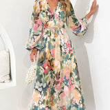 Floral Wrap Maxi Dress