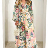 Floral Wrap Maxi Dress