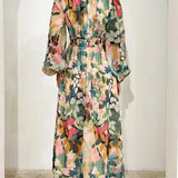 Floral Wrap Maxi Dress