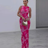 Floral Sleeveless Maxi Dress