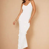 Floral Appliqué Maxi Dress
