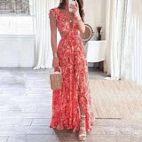 Floral Lace Maxi Dress