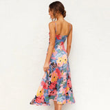 Floral V-Neck Maxi Dress