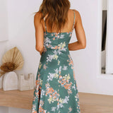 Floral V-Neck Maxi Dress