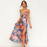 Floral V-Neck Maxi Dress