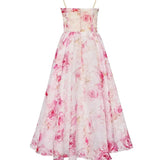 Floral Strapless Midi Dress