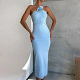 One-Shoulder Bodycon Midi Dress