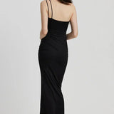 One-Shoulder Bodycon Midi Dress