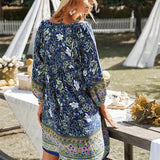 Bohemian Printed Tunic Dress