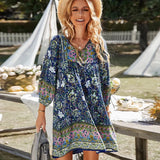 Bohemian Printed Tunic Dress