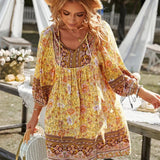 Bohemian Printed Tunic Dress
