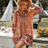 Bohemian Printed Tunic Dress