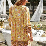 Bohemian Printed Tunic Dress