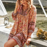 Bohemian Printed Tunic Dress