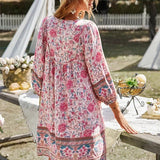 Bohemian Printed Tunic Dress