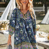 Bohemian Printed Tunic Dress