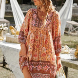 Bohemian Printed Tunic Dress