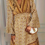 Bohemian Wrap Mini Dress