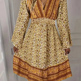 Bohemian Wrap Mini Dress