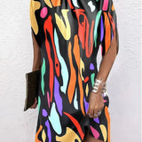 Sleeveless Draped Shift Dress