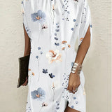 Sleeveless Draped Shift Dress