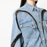 Denim Button Front Shirt Dress