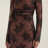 Women's Floral Mesh Maxi Dress