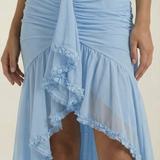 Women's Ruffle Hem Slip Maxi Dress