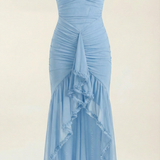 Women's Ruffle Hem Slip Maxi Dress