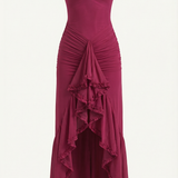Women's Ruffle Hem Slip Maxi Dress