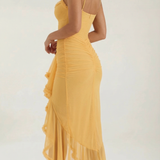 Women's Ruffle Hem Slip Maxi Dress