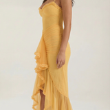 Women's Ruffle Hem Slip Maxi Dress