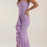 Women's Ruffle Hem Slip Maxi Dress