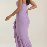 Women's Ruffle Hem Slip Maxi Dress
