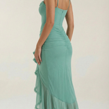 Women's Ruffle Hem Slip Maxi Dress