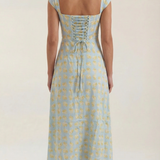 Women's Floral Sleeveless Midi Dress