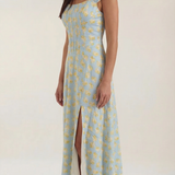 Women's Floral Sleeveless Midi Dress