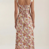 Women's Floral Sleeveless Midi Dress