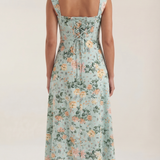 Women's Floral Sleeveless Midi Dress