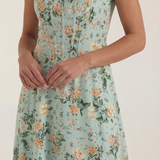 Women's Floral Sleeveless Midi Dress
