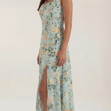 Women's Floral Sleeveless Midi Dress