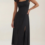 Women's Floral Sleeveless Midi Dress